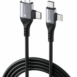 Portronics Type C 1 m Konnect 4 IN 1 Multi Functional with Nylon Braided Fast for Android, iOS Devices-14