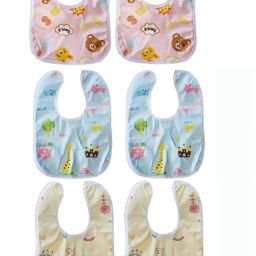 6pcs Baby Bib Baby Bandana Dribble Bib Newborn Toddlers-Assorted Colour & Design-15