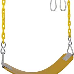 Kids Premium Flexible Swing Seat Heavy Duty 60" Chain Plastic Coated With Hooks-image-71