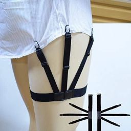 JS Enterprises ™ Shirt Stays For Men, Shirt Holder For Men, Adjustable Elastic Shirt 1 Pair Garter-54