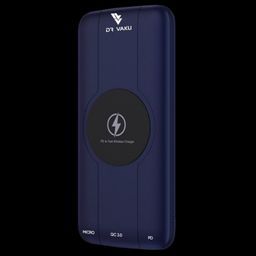 Vaku Rapid OS 10000 mAh 15W Fast Charging Power Bank (1 Micro USB Type B, 1 Type C & 2 Type A Ports, Wireless Charging, Blue)-25