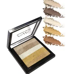 AYA Waterproof Liquid Eyeliner Set of 2-5 ml each & Shimmer Brick Highlighter image 3