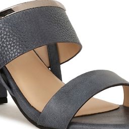 Bata Textured Open Toe Block Heels With Buckle Closure image 5