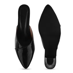 Try Me Pointed Toe Shimmered Block Mules image 3