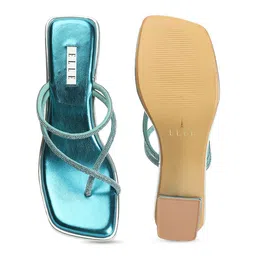 ELLE Embellished Party Block Heels image 3