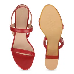 ICONICS Red Block Heels image 5