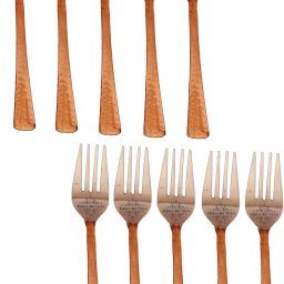 Copper, Steel Fruit Fork Set-23