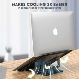 Soopii Rotation Base, Mobile Holder, Adjustable Height, Foldable Laptop Stand image 3