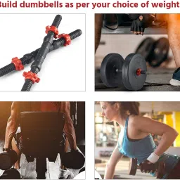 aman fitnes QUALITY Pvc 10 Kg (2.5 Kg X 4 ) Adjustable Dumbbell Set Adjustable Dumbbell image 4