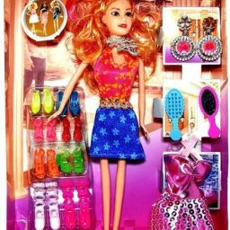 BD21 Big Size Baby Fashion Doll With Shoes & Fashion Accessories Kit Play Set (Multicolor)-image-92