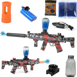 MP5 Electric Small Balls Blaster Gun Manual & Auto Mode 5500 Rounds Toy Gift Water Gun-image-13