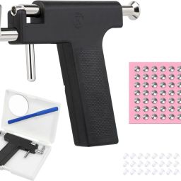 Ear Piercing Tool Set, 1 Gun, 1 Marker, 1 Glass, 98 Pcs Studs Punches & Punching Machines-image-17