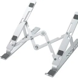Lithgow Laptop Stand Portable, Notebook Holder Adjustable Foldable Ventilated Desk Aluminium Floor and Desk Stand Laptop Stand with Adjustable Height Compatible with Universal Laptops-image-90