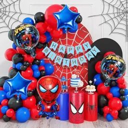 Solid Spider-Man Birthday Party Decoration Set. Balloon-image-6