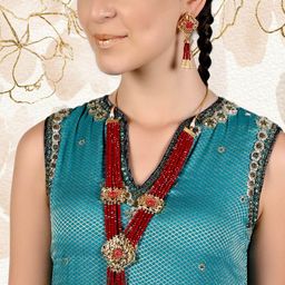 ODETTE Gold-Plated Necklace & Earrings Set-image-12