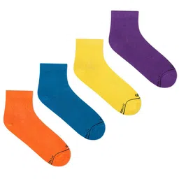 Dynamocks Men Pack of 4 Multi Cotton Ankle Length Socks-51