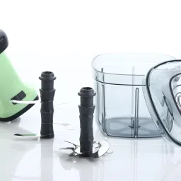 veksor EffortlessSlice 900ml Push Chopper: Dual-Blade Vegetable & Fruit Chopper image 3