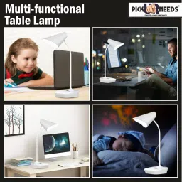 make ur wish Rechargeable LED Table Lamp Touch Dimmer 3 Level Brightness With Night Light Study Lamp image 5