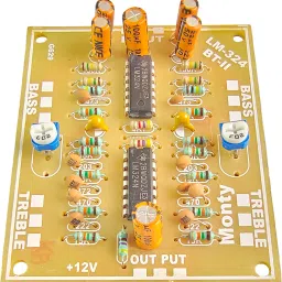 Bass Treble Control Passive Equalizer Board With Double LM324 IC Electronic Components Electronic Hobby Kit-14