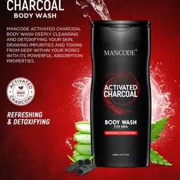 MANCODE Men Set Of 2 Coffee & Activated Charcoal Body Wash, 450ml image 5