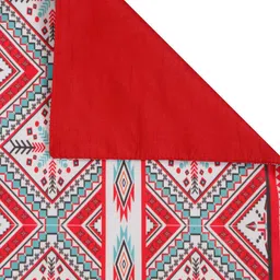 Alina decor Red & White Digital Printed Table Runner image 2