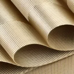 YELONA Gold Toned 7 Pieces Textured Rectangular Table Placemats & Runner image 2