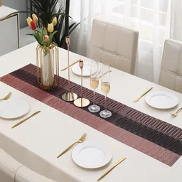 HOKIPO Red Stripes Design Rectangular Table Runner image 5