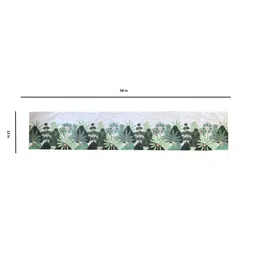 Tasseled Home Green & White Forest  Printed Rectangular Table Runner image 5