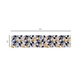 Tasseled Home White & Brown Arch Printed Rectangular Table Runner image 5