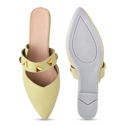 Try Me Textured Studded Pointed Toe Mules image 2