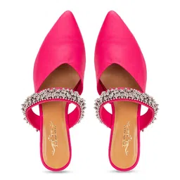 5 ELEMENTS Embellished Block Heeled Mules image 2