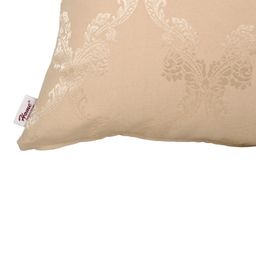 Home Beige & Gold-Toned Set of 5 Self Design Square Cushion Covers image 5