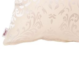 Home Cream-Coloured & Silver-Toned Set of 5 Self Design Square Cushion Covers image 5