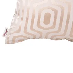 Home Cream-Coloured & Gold-Toned Set of 5 Self Design Square Cushion Covers image 5