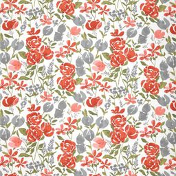 Trance Home Linen Red Printed Pure Cotton Rectangular 4-6 Seater Table Cloth image 3