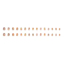 LICK 12 Pcs Tie and Dye French Manicure Artificial Press On Nails With Application Kit image 4