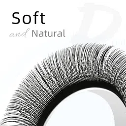 NAGARAKU Matte Black W Shape 3D Two-Core Premade Fans Eyelash Extensions- Curl C- 0.07/10 image 5