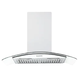 elica GLACE ISLAND ETB PLUS LTW 90 PB LED 90cm 1220m3/hr Ductless Wall Mounted Chimney with Push Button Control (Silver)-picture-14