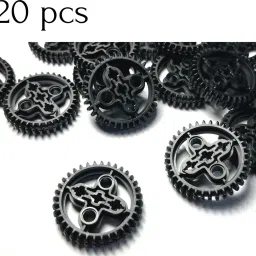 yellow tommy Technic Series 36 Tooth Gear 32498 Compatible with all Building Blocks, 20 Pcs image 3