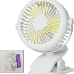 Sampri Rechargeable Lighting & 4-hours Battery Backup Small Pocket, Cooling Mini Hand 3 Speed USB Fan-26