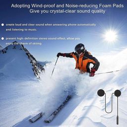 0TO6 Universal Wireless Motorcycle Helmet Bluetooth On Ear Headset,Hands-Free,Music Call Control,Automatic Call Answering,Waterproof Bluetooth 5.0 System with 50hrs Playing Time, C-Type Charging image 5