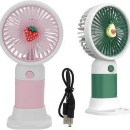 Da Novira Mini Portable Hand Fan with Mobile Stand_High Wind Flow_Light Weight Pocket Fan Mini Portable Handheld Fan With Mobile Stand_USB Charging_Rechargeable fan_03 Rechargeable Fan-19
