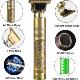 UZAN Trimmer For Men Hair Trimmer For Men Golden Trimmer Fully Waterproof MI NOVA-HTC Fully Waterproof Grooming Kit 90 minRuntime 4 Length Settings-image-19