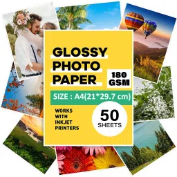 Super Glossy Unruled A4 180 gsm Photo Paper-3