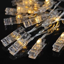 16 LEDs 4.06 m White Steady Clip Rice Lights-image-16