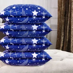 LUXURY Polyester Fibre Solid Sleeping Pillow Pack of 4-image-37