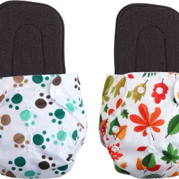 Print Reusable Cloth Diapers + Insert Pad Washable 100% Absorption 0-3 yr -81-11