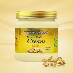 GEMBLUE BioCare Gold Face & Body Cream with Almond Oil & Gold Dust - 385 ml-image-41