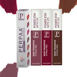 PERPAA Set Of 3 Power Stay  Long Lasting Liquid Matte Lipstick- 5ml Each-16-09-23-15