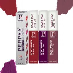 PERPAA Set Of 3 Power Stay Long Lasting Liquid Matte Lipstick - 3 ml Each - 03-22-23-6